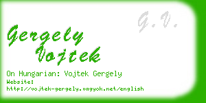 gergely vojtek business card